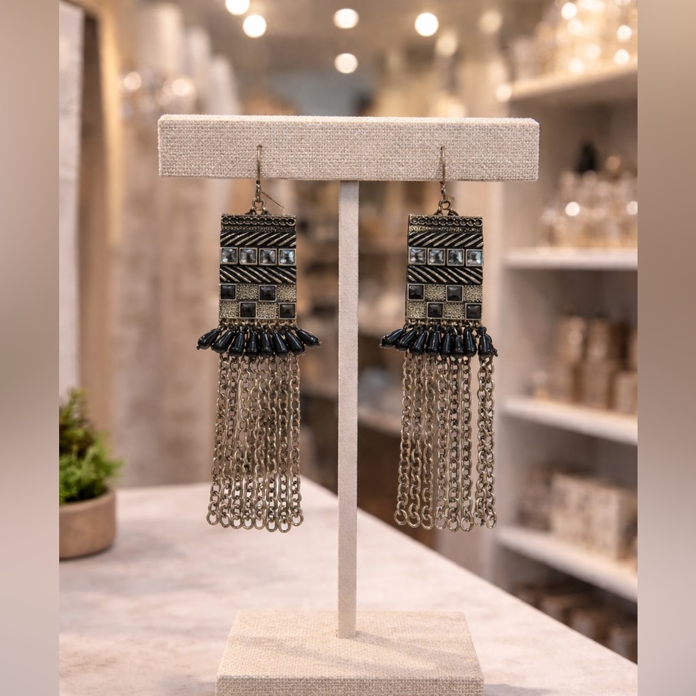 earrings with stones